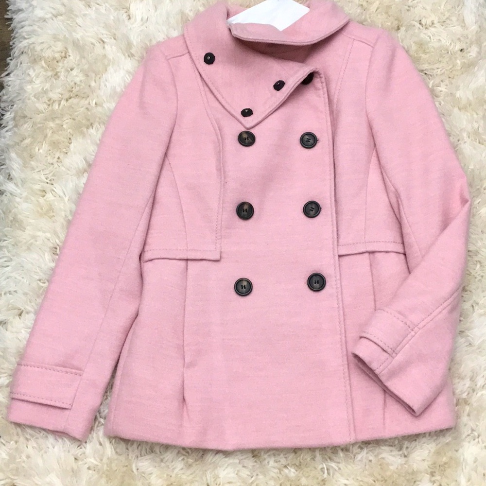 Pretty in pink pea coat